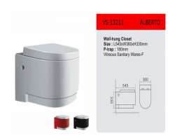 مشخصات، قیمت و خرید توالت فرنگی تنسر مدل VS 13211 wall hung white