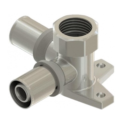 مشخصات، قیمت و خرید اتصالات آویژه پایپ   Avizhe pipe مدل سه راه صفحه دار توپیج پرسی90