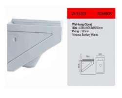 مشخصات، قیمت و خرید توالت فرنگی تنسر مدل VS 13203 wall hung